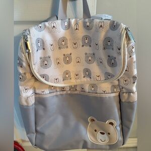Cute Bear Print diaper bag